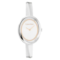 Montre Calvin Klein Twisted Bezel Blanc