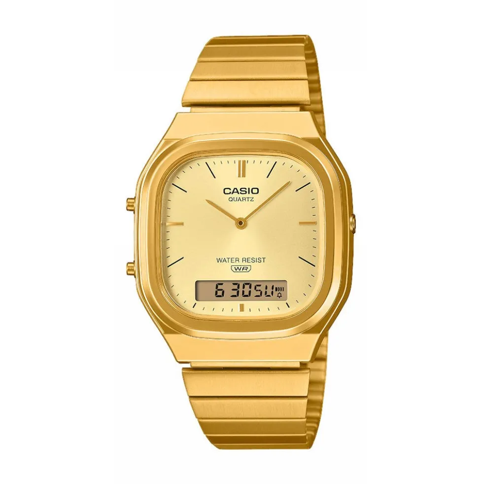 Montre Casio Collection Aq240 Doré