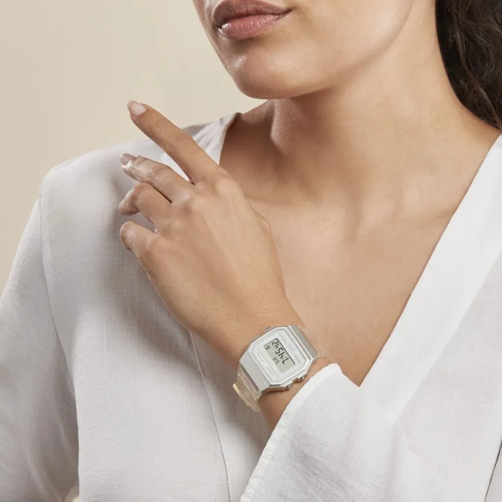 Montre Casio Collection Vintage Edgy Blanc