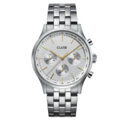 Montre Cluse Antheor Multifonction Argenté