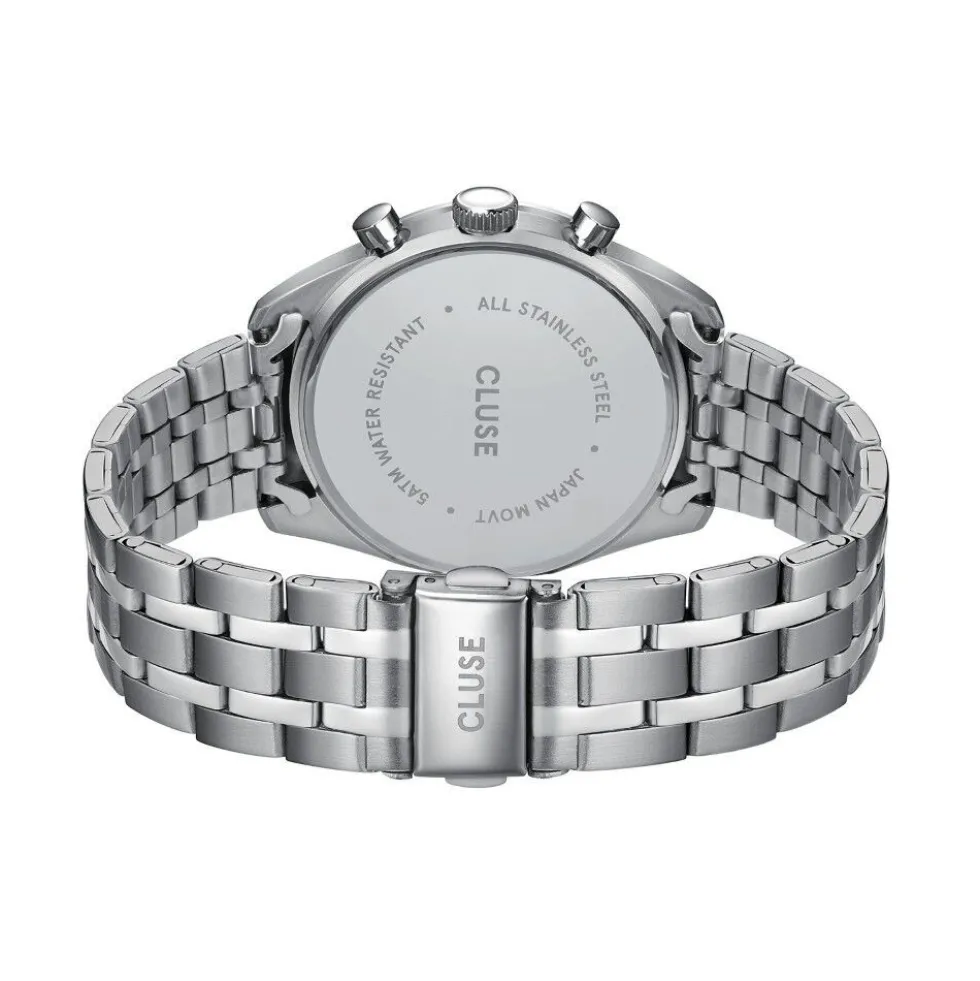 Montre Cluse Aravis Dual Timer Bleu