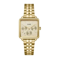 Montre Cluse La Tetragone Multifunction Doré