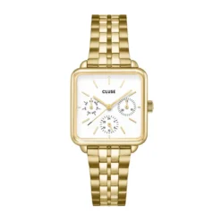 Montre Cluse La Tétragone Multifunction Blanc
