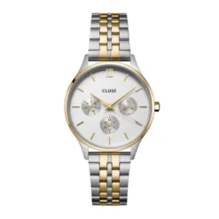 Montre Cluse Minuit Multifunction Argenté