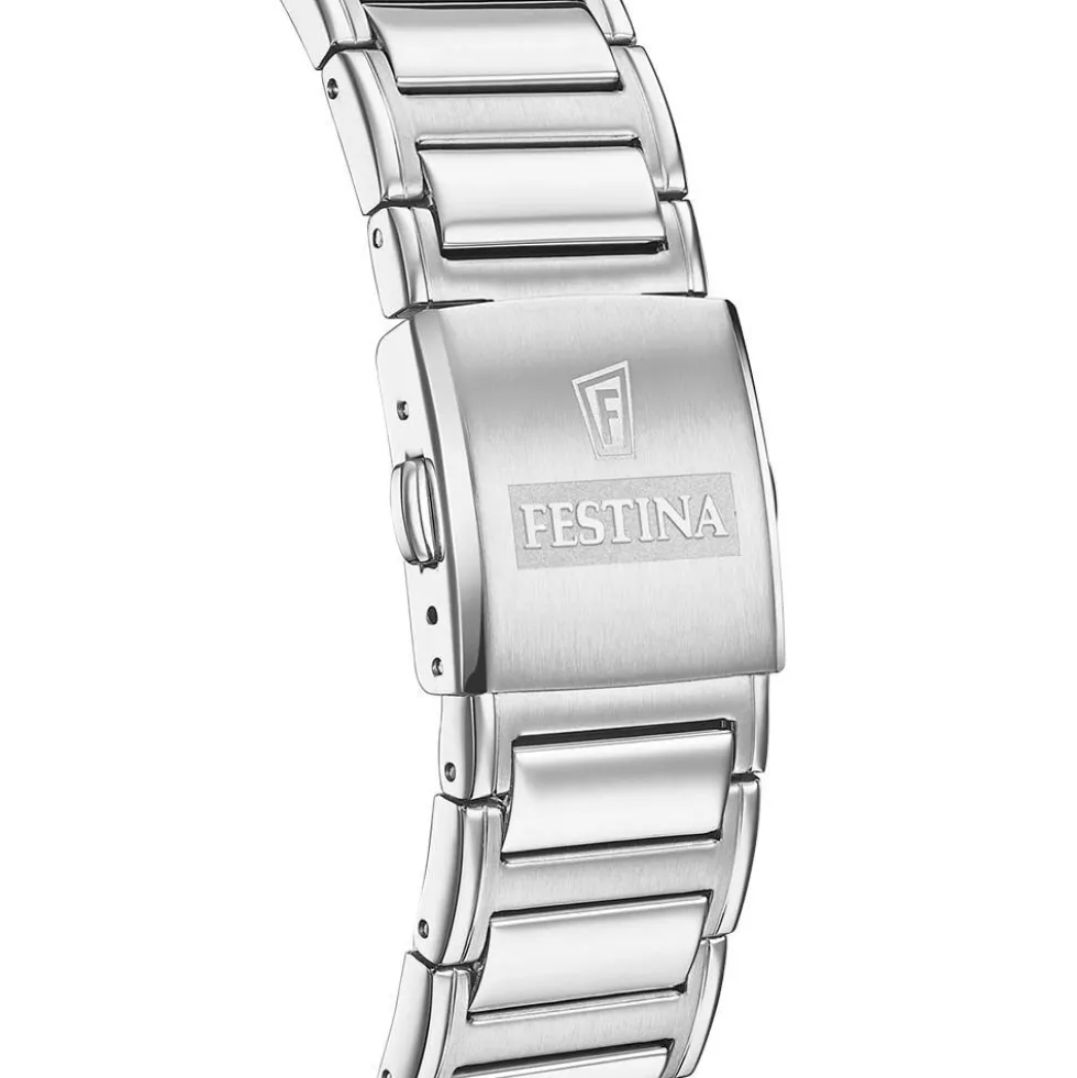 Montre Festina On The Square Chrono Bleu