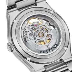 Montre Festina Swiss Made Automatic Squelette 40 Argenté