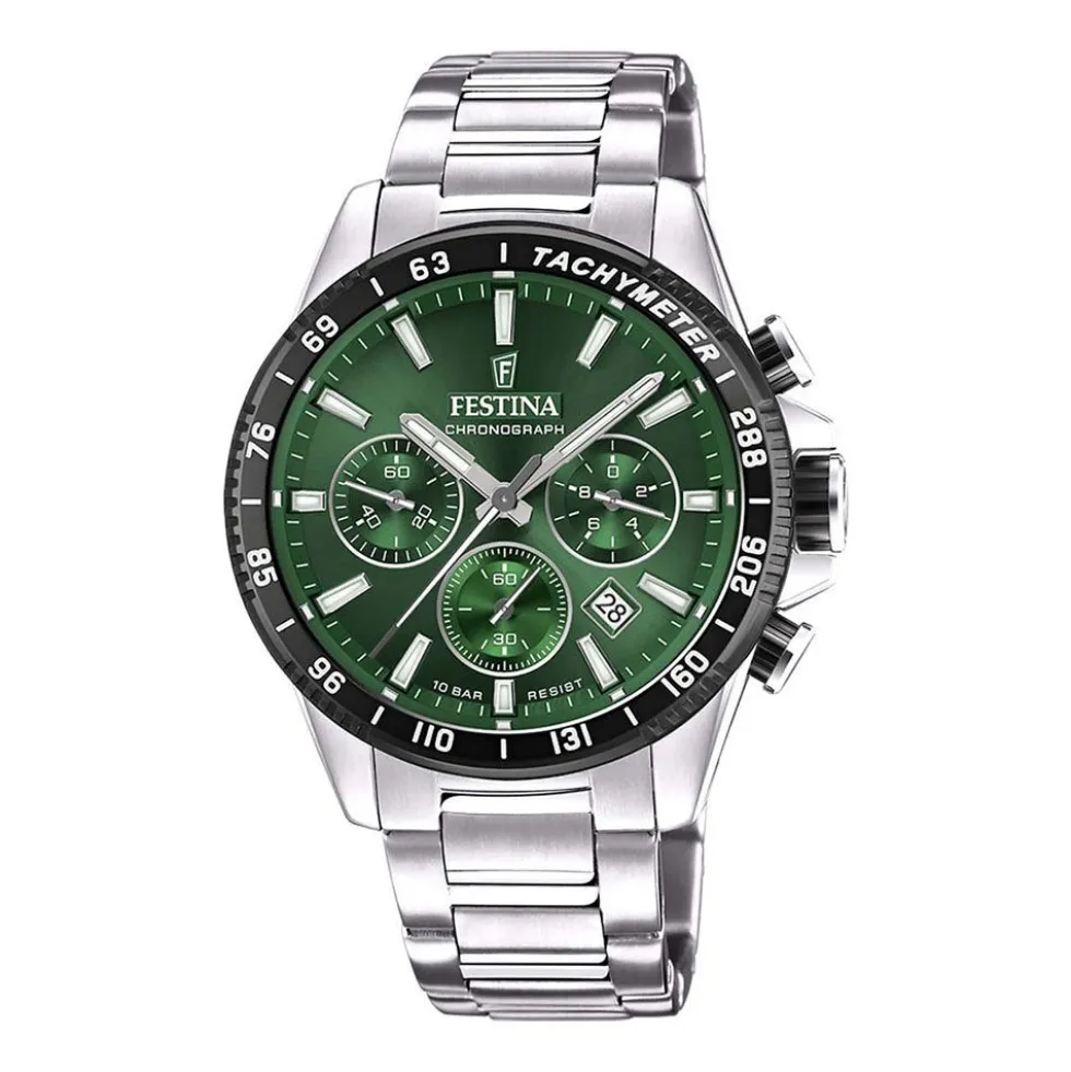 Montre Festina Timeless Chronograph Vert