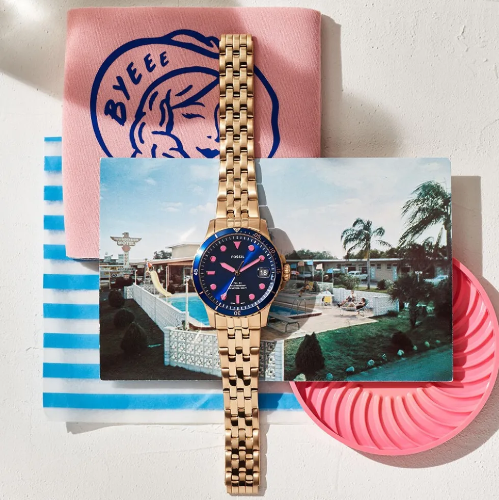 Montre Fossil Fb 01- Bleu