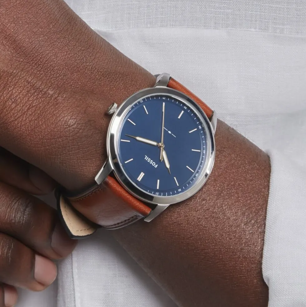 Montre Fossil Minimalist Bleu