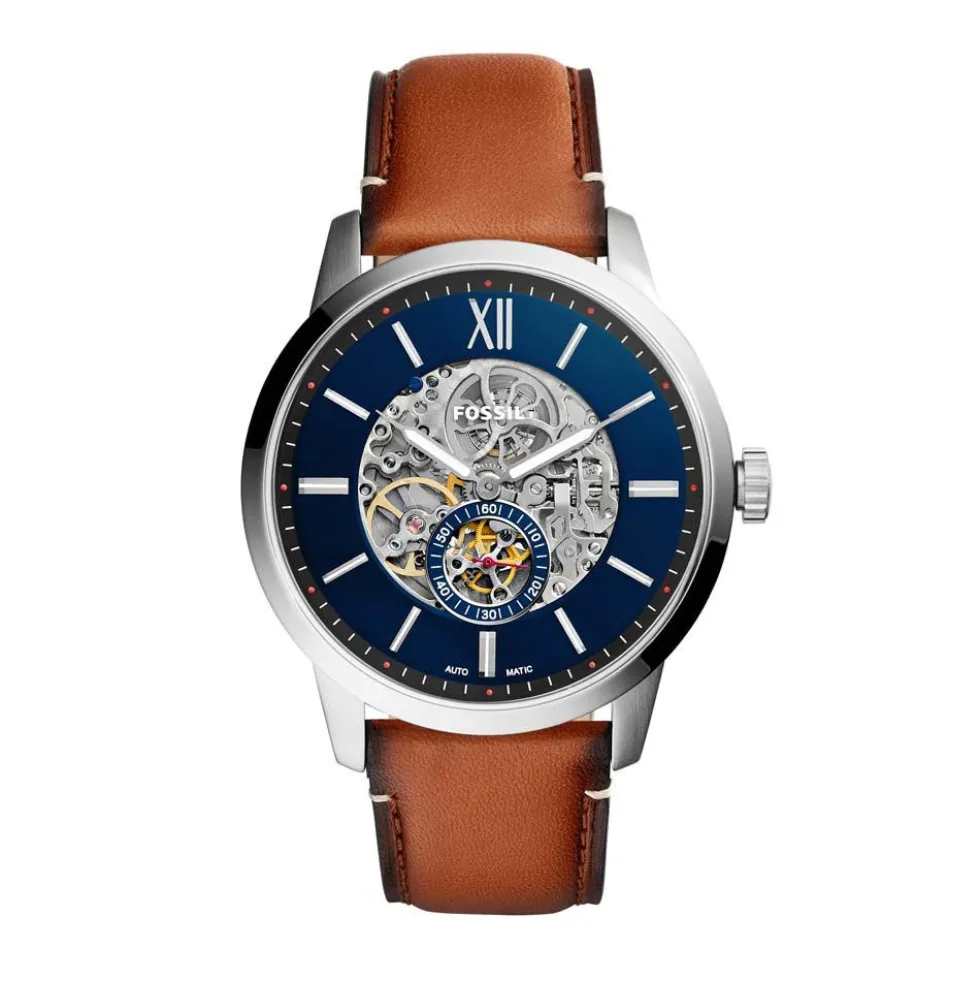 Montre Fossil Townsman Auto Bleu