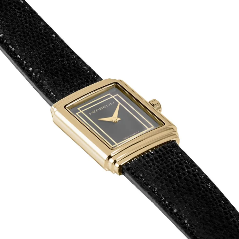 Montre Herbelin Art Deco Noir