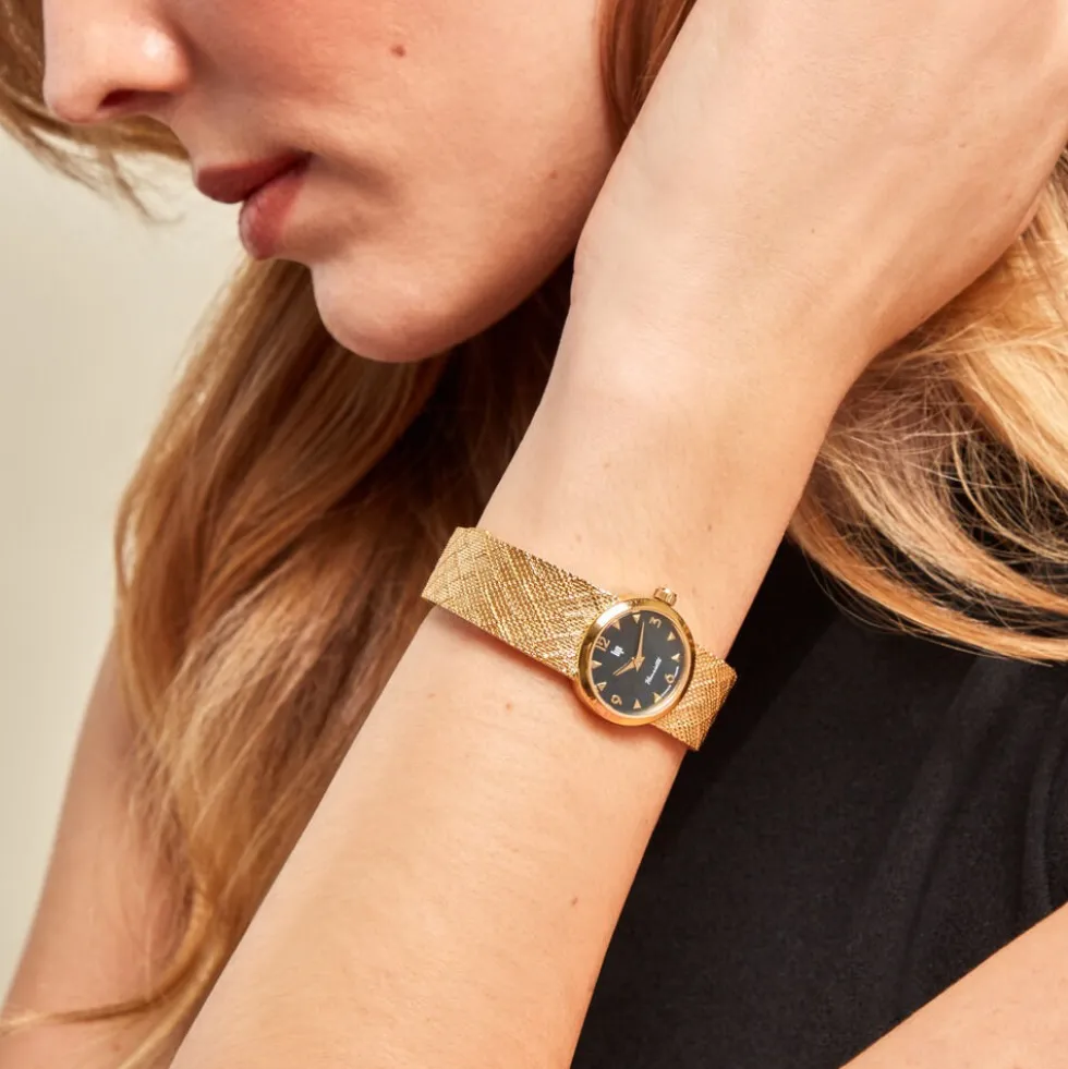 Montre Lip Henriette 22 Nacre Noire