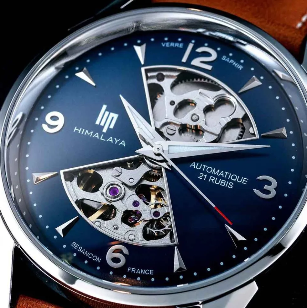 Montre Lip Himalaya Sablier 40 Bleu