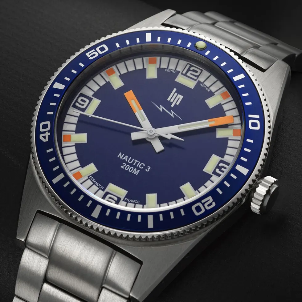 Montre Lip Nautic 3 Bleu