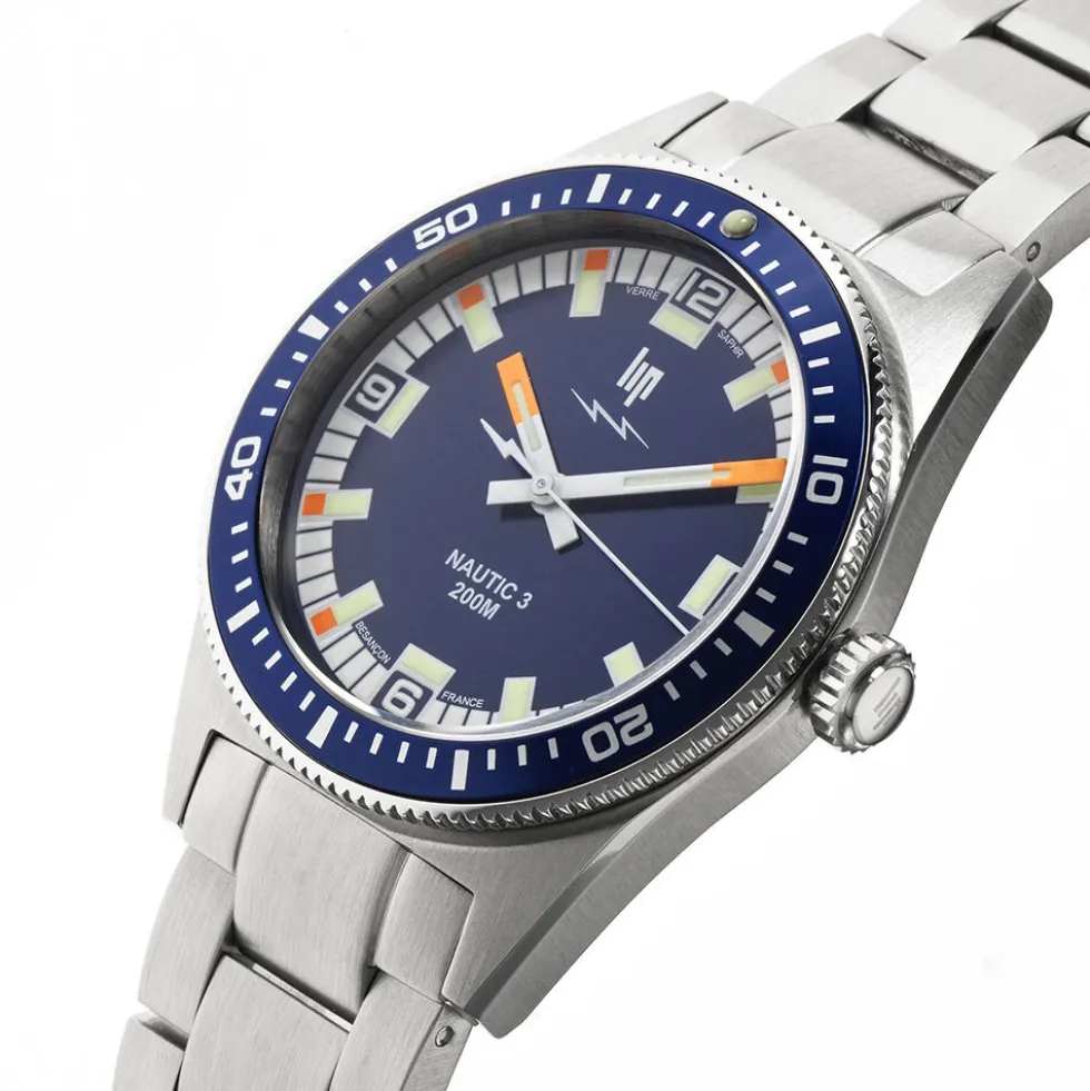 Montre Lip Nautic 3 Bleu