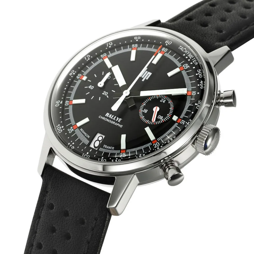 Montre Lip Rallye Meca-Quartz Noir