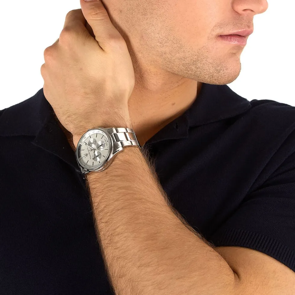 Montre Maserati Sorpasso Argenté