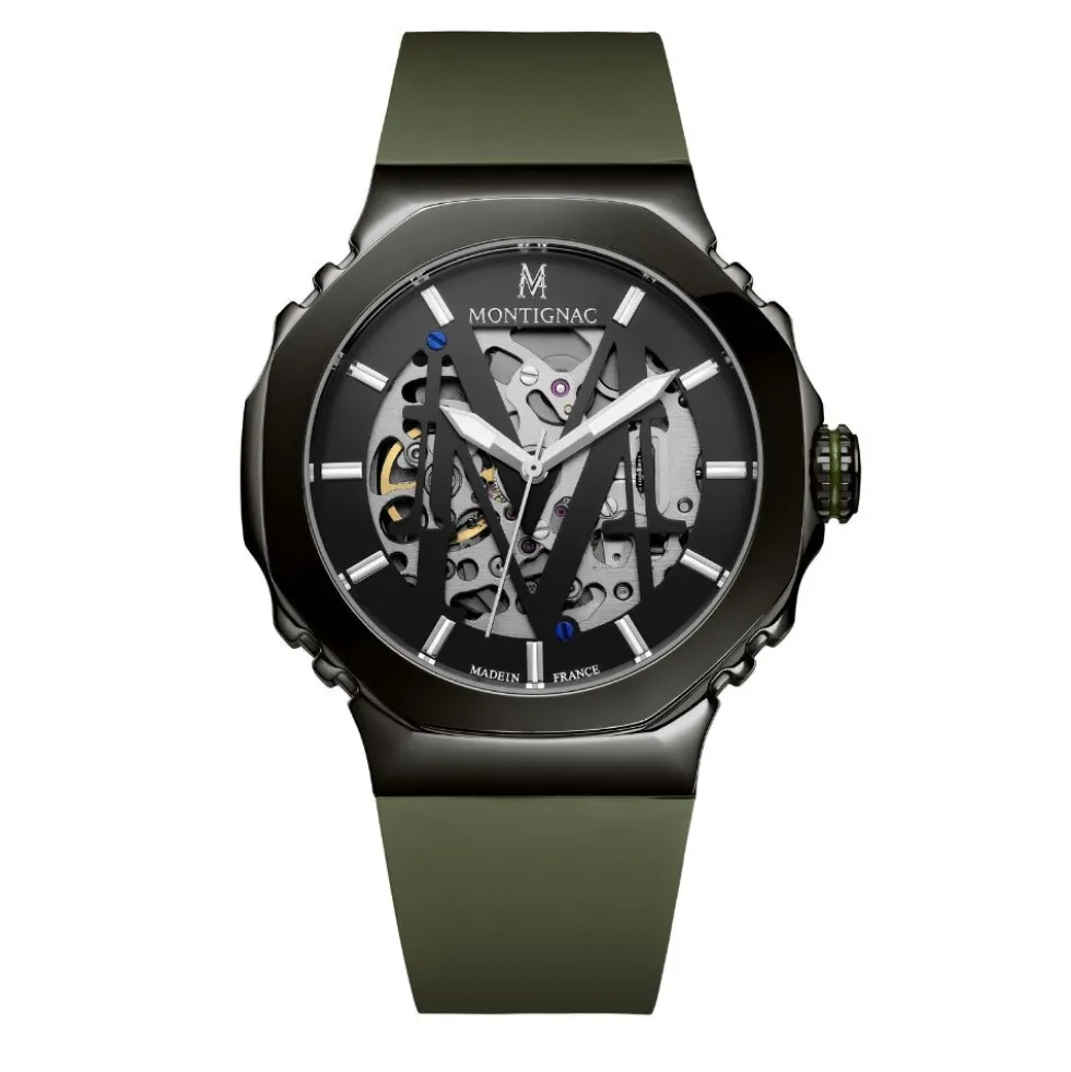 Montre Montignac Octagon Automatique Gris