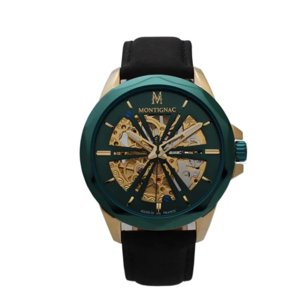 Montre Montignac Round Automatique Vert