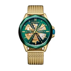 Montre Montignac Round Auto Vert