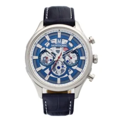 Montre Montignac Round Chrono Bleu