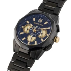 Montre Montignac Round Multifonction Noir
