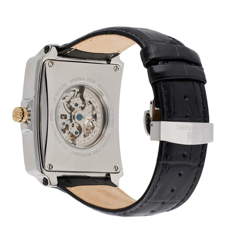 Montre Montignac Square Automatique Argenté
