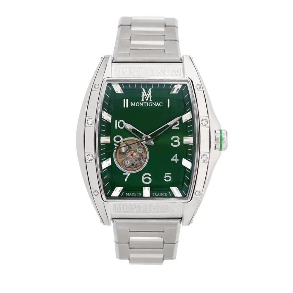 Montre Montignac Tonneau Automatique Vert