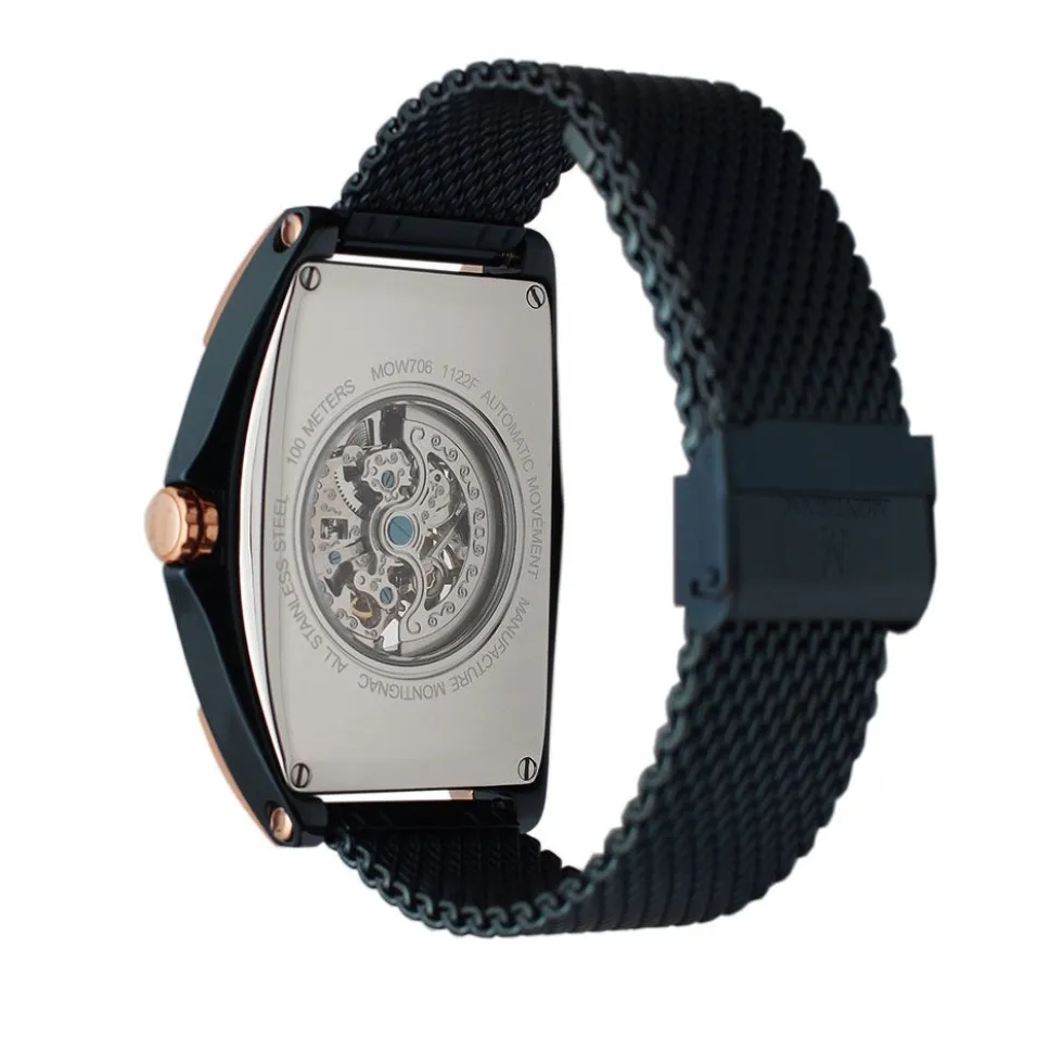 Montre Montignac Tonneau Automatique Bleu