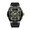 Montre Montignac Tonneau Chrono Noir