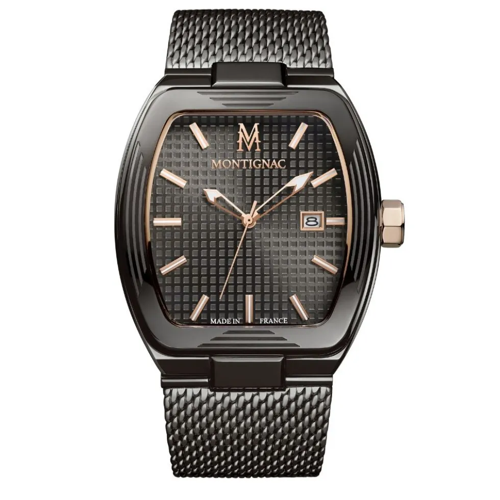 Montre Montignac Tonneau Gris