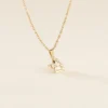 Pendentif Abelone Ange Penseur Or Jaune