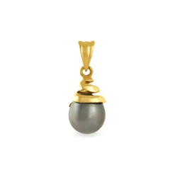 Pendentif Acme Or Jaune Perle De Culture De Tahiti