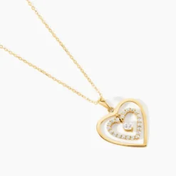 Pendentif Ademe Or Jaune Oxyde De Zirconium