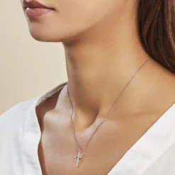 Pendentif Aisse Argent Blanc