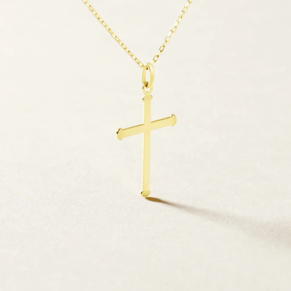 Pendentif Alyssa Croix Or Jaune
