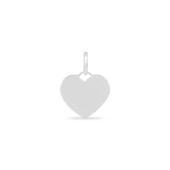 Pendentif Ange Coeur Or Blanc
