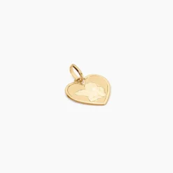 Pendentif Ange Coeur Or Jaune