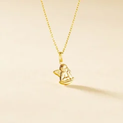 Pendentif Ange Endormi Or Jaune