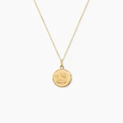 Pendentif Ange Rond Or Jaune