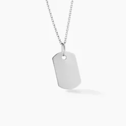 Pendentif Aymerik Argent Blanc