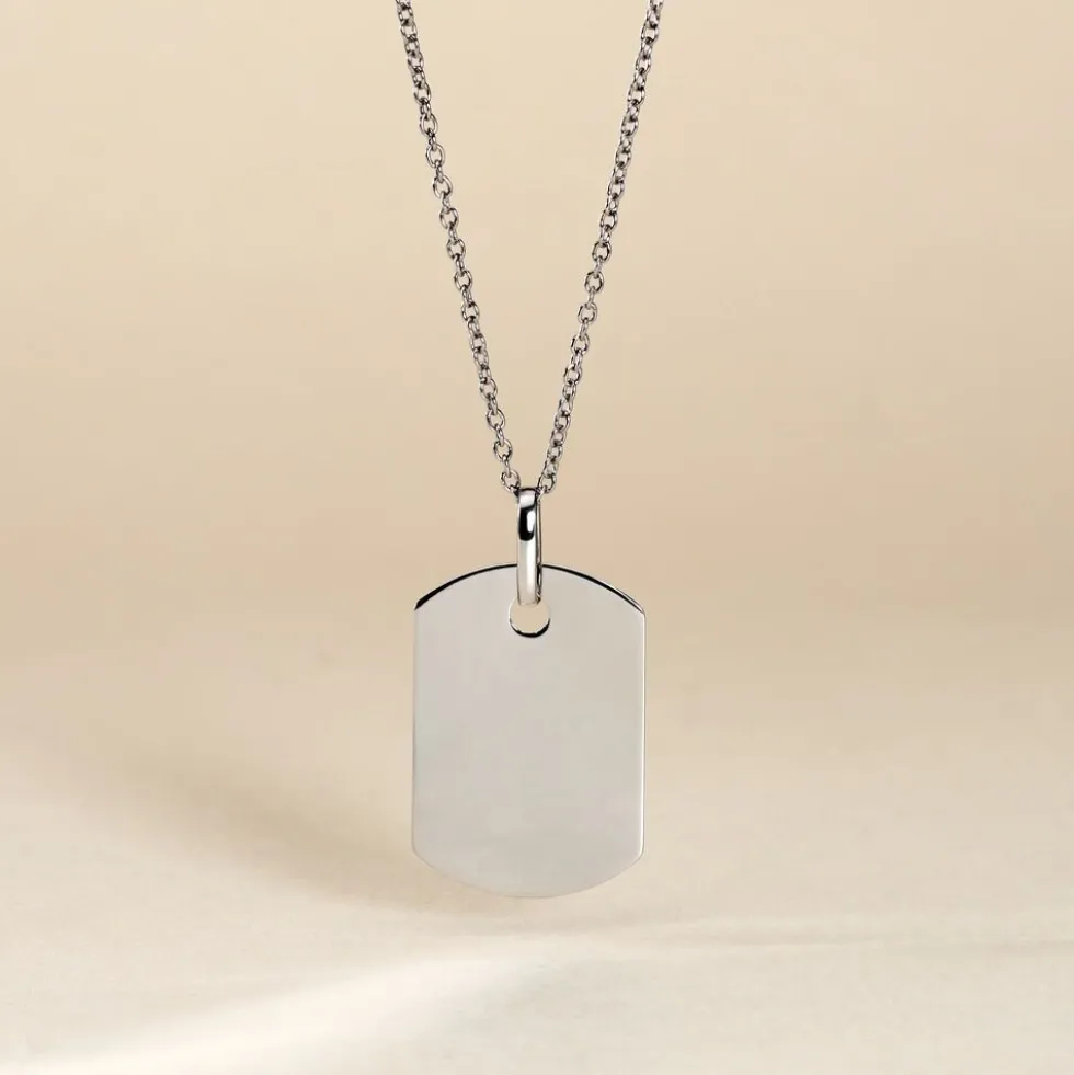 Pendentif Aymerik Argent Blanc
