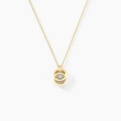 Pendentif Briitilia Or Jaune Diamant