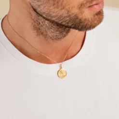 Pendentif Christ Or Jaune