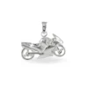 Pendentif Costanza Argent Blanc