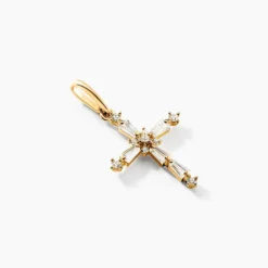 Pendentif Cystenian Or Jaune Oxyde De Zirconium