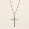 Pendentif Desilia Ciselée Argent Blanc