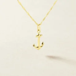Pendentif Edouarda Ancre Or Jaune