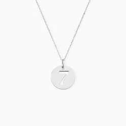 Pendentif Efiso Argent Blanc