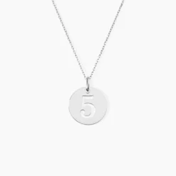 Pendentif Efiso Argent Blanc